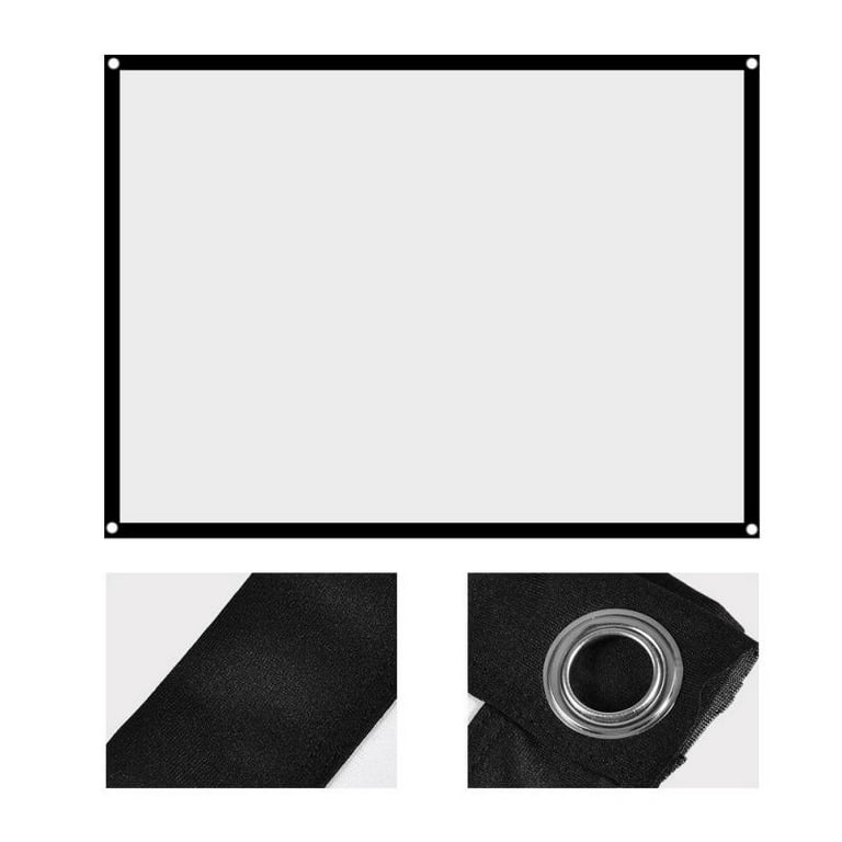 Projector Screen for Home Theater HD White Foldable Anti-Crease Projector  4k For Movies Smart Tv Screen - AliExpress