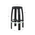 thumbnail image 5 of Linon Wade Three Piece Wood and Metal Pub Set in Rustic Dark Brown, 5 of 6