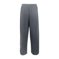 thumbnail image 3 of Miaoju Girls Pants Wide Leg School Uniform Pants Cozy Elastic Waist Summer Casual Beach Lounge Trousers with Pockets, 3 of 9