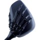 thumbnail image 3 of Pairs Of Distinctive Skull Skeleton Hand 8mm 10mm Rearview Side Mirror Compatible Motorcycle Scooter Moped Bike Standard Bike (red), 3 of 5