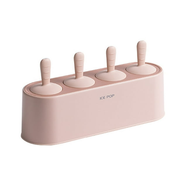 Silicone 4 Hole Popsicle Mold Ice Molds Classic Molds Trays Reusable Cookware Set Frying Pan,Saucepan,Stock Pot,Nonstick Pan,Stainless Steel Pot,Ceramic Pan,Induction Compatible Cookware,Kitchen Cook