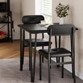 thumbnail image 2 of Dining Table Set for 2, 3Pcs Kitchen Dining Room Set Dining Room Table Set with 2 Upholstered Chairs for Small Space Kitchen Apartment (Grey), 2 of 9