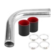 thumbnail image 2 of Mangueras y Calibradores Turbo Universal Codo de 90 Grados Intercooler Tubo de Aluminio con 2 Mangueras de Silicona 4 Abrazaderas 70 mm ANGGREK Otros, 2 of 8
