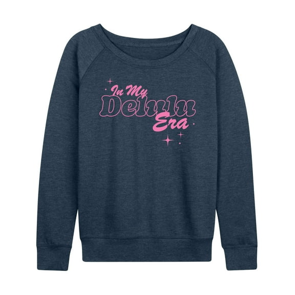 Instant Message - In My Delulu Era - Women's Lightweight French Terry Long Sleeve Shirt