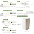 thumbnail image 7 of Peniguingy Kitchen Knife Set, 7-Pieces Sharp Non-Stick Coated Elegant White-green Chef Knives Block Set with Knife Holder Sharpener, Knife Set for Kitchen Ceramic Plating Stainless Steel for Home, 7 of 7