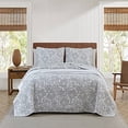 thumbnail image 2 of Tommy Bahama Island Memory Gray Quilt Set, King, Pelican Gray, 2 of 3