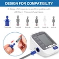 thumbnail image 2 of Brazalete de repuesto universal XXL para la presión arterial - Diseño en abanico de 23 a 61 cm de amplio rango de medición, ideal para brazos grandes. 6 tamaños de conectores compatibles con monitores, 2 of 5