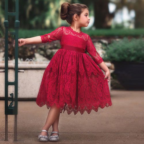 Kids Baby Girls Flower Princess Formal Lace Party Pageant Wedding Bridesmaid Dresses Walmart Com Kids Baby Girls Flower Princess Formal Lace Party Pageant Wedding Bridesmaid Dresses Walmart Com