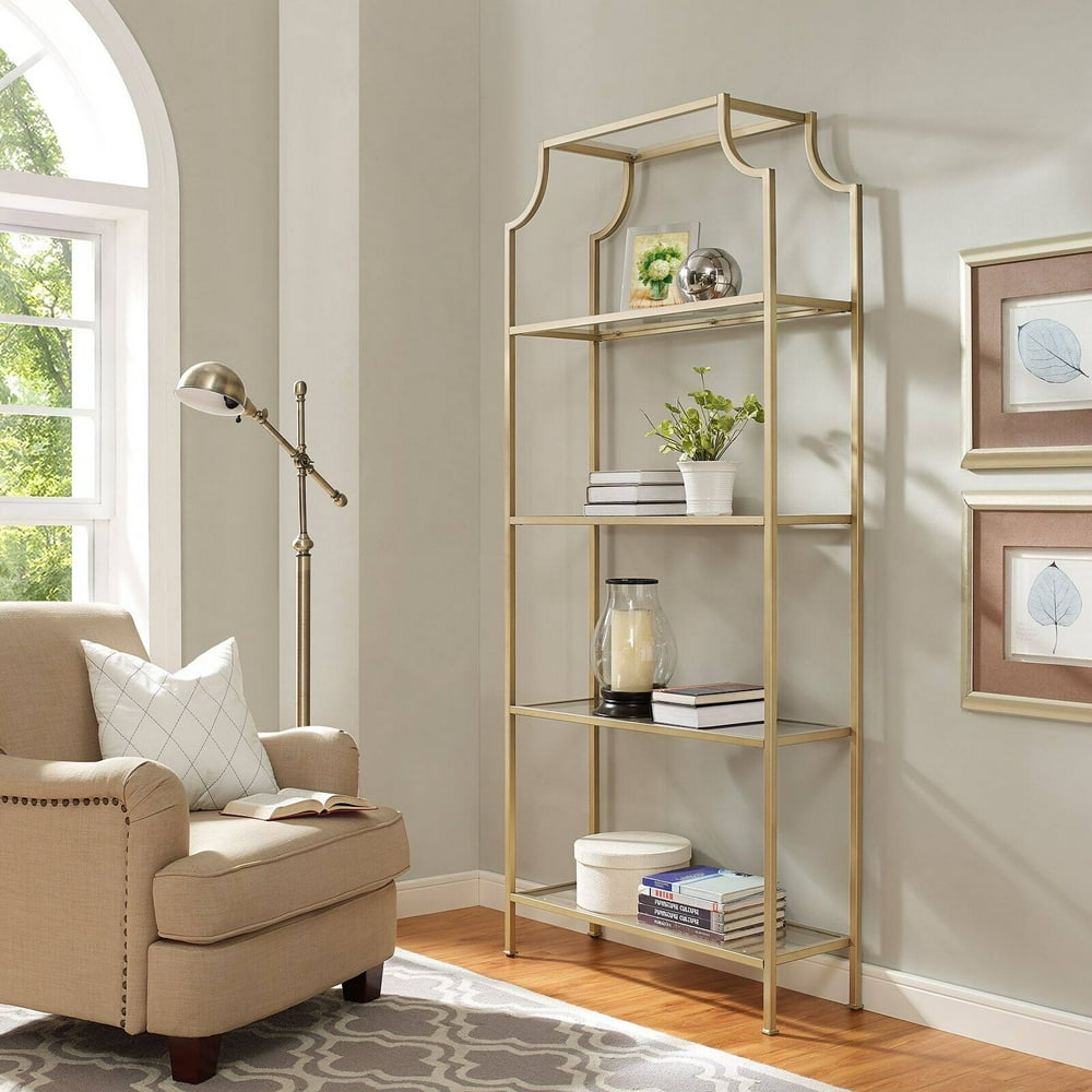Crosley Furniture Aimee Glass Etagere