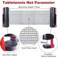 thumbnail image 4 of Table tennis net, adjustable telescopic net, table tennis replacement net, removable, 4 of 5