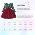 thumbnail image 7 of iiniim Baby Girls Outfits Toddler Kids Long Sleeve Xmas Holiday Party Mesh Midi Dress Green Tree 120/7Y, 7 of 7