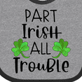 thumbnail image 4 of Inktastic Part Irish All Trouble St. Patrick's Day with Green Clovers Boys or Girls Baby Bib, 4 of 4