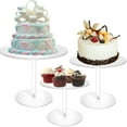 thumbnail image 1 of CNKOO 3Pcs Acrylic Cake Stand Set  Cupcake Stands Clear Cupcake Pastry Candy Display Riser, 1 of 8