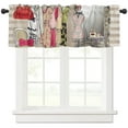 thumbnail image 3 of Female Dressing Room Cosmetics Stripes Curtains Home Decor Living Room Kitchen Balcony Room Window Curtain Bedroom Decoration, 3 of 7