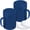Navy Blue, variant on Metal Salt Pepper Dredge Shakers - With Handle - Seasonings Spice Shakers With Holes and Lids - 10 Ounce, 2pcs | Style: Medium