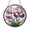 Acrylic 3.5 Inch, variant on Floral Iris Stained Glass Style Panel – Decorative Window Art