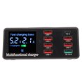 thumbnail image 3 of Cargador USB 100W Estación de carga USB de 8 puertos QC 3.0 Cargador inalámbrico PD18W Carga directa compatible inteligente 100-240V Enchufe del Reino Unido, 3 of 10