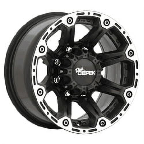 Dick Cepek Torque Flat Black Wheel with Machined Accents (17x8.5