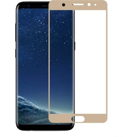 GSA Tempered Glass Screen Protector Gold Border For Samsung Galaxy S 8