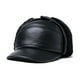 thumbnail image 1 of Gorro de invierno Minnieouse de cuero de vaca con forro polar y orejeras para hombres Negro XL{57-58}, 1 of 6