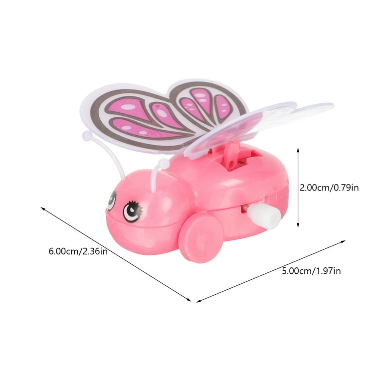 HAKIDZEL 4Pcs Wind-Up Flap Wings Toys Clockwork Butterfly Toy