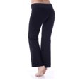 thumbnail image 2 of Bootcut Yoga Pants Cotton with Contrast Waistband, 2 of 9