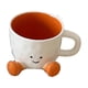 thumbnail image 1 of Taza Taza de cerámica con forma de pie naranja para té o café (1 unidad) JASKFLY, 1 of 9