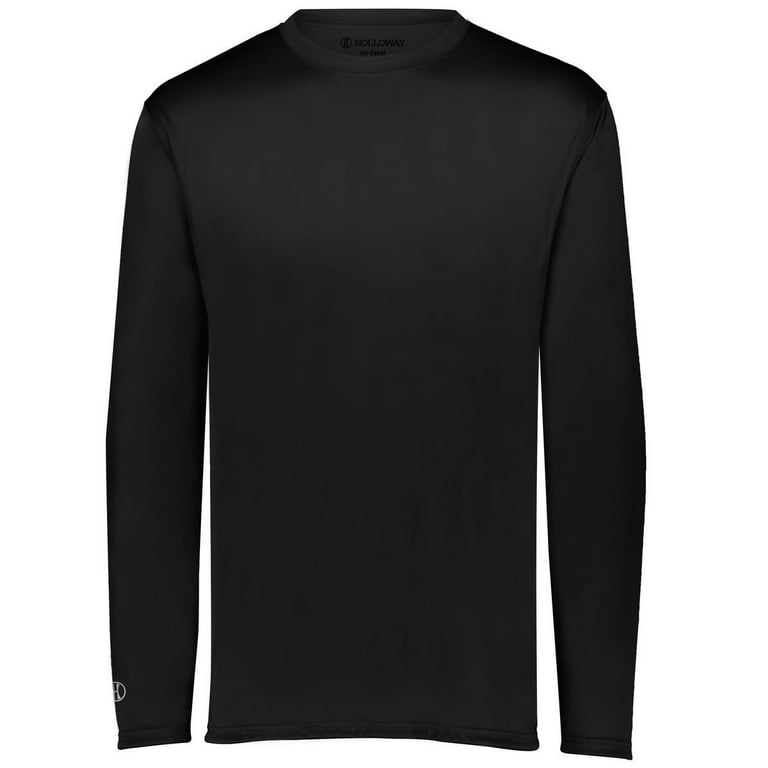 Holloway Sportswear M Boys Momentum Long Sleeve Tee Black 222823