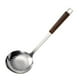 thumbnail image 2 of Juego de utensilios de cocina de acero inoxidable con mango de madera | 5 en 1: pala para ollas, cuchara sopera, espátula para freír, colador y cuchara para gachas | Utensilios de cocina para el, 2 of 4
