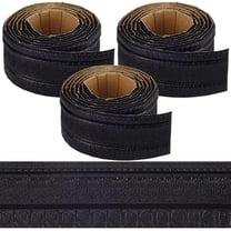 3pcs 7.55FT x 3.15Inch Black Molding Peel and Stick Flexible Foam Trim Self Adhesive Wallpaper Border 3D Sticky Decorative Wall Edging Foam Baseboard Mirror Border Wall Lines Decor DIY