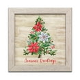 thumbnail image 1 of Gango Home Decor Modern Holly Collage by Paul Brent (Ready to Hang); One 12x12in Distressed Framed Print, 1 of 3