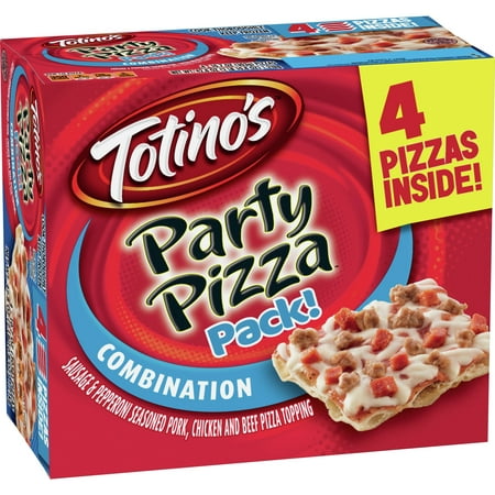 Totino&#39;s Combination Sausage &#38; Pepperoni Frozen Party Pizza - 41.6oz/4pk