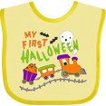 thumbnail image 3 of Inktastic My First Halloween- Train with Pumpkins, Bats, Cat,and Ghost Boys or Girls Baby Bib, 3 of 4