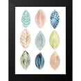 thumbnail image 2 of Popp, Grace 19x24 Black Modern Framed Museum Art Print Titled - Patterned Leaves II, 2 of 5