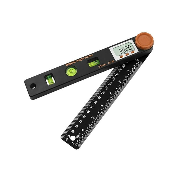 stanreset Digital Protractor Portable Washable Professional Screen Display Foldable Hanging Battery Powered Metalworking Angle Ruler