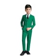thumbnail image 1 of Conjunto de ropa formal, traje de esmoquin para niños, talla 14, verde YuanLu, 1 of 6