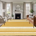 thumbnail image 2 of Vintage Turmeric Yellow Striped Area Rug 5x7 Washable Rug Non Slip Farmhouse Modern Stripes Boho Large Area Rug Soft Stainresistant Indoor Carpet for Living Room Bedroom Office Dining Room Nursery, 2 of 9