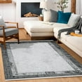 thumbnail image 3 of Anthracite Framed Area Rugs for Living Room Washable Rugs Boho Moroccan Area Rug Soft Neutral Geometric Bohemian Carpet Distressed Indoor Rug for Bedroom Dining Room Office Foldable Nonslip Rug, 3 of 9