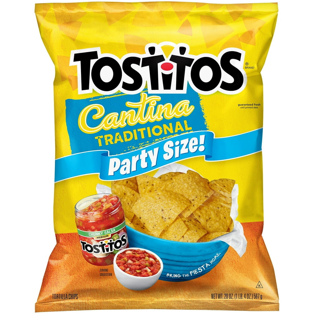 Tostitos Cantina Traditional Tortilla Chips Party Size, 20 Oz