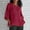 02 Wine, variant on Weiqiqre V Neck t Shirts for Women Long Sleeve Plus Size Tops Gauze Split Side Casual Dressy Blouses Crew Neck Loose Tunic Tops