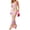 Blush Pink, variant on Women's Backless Printed Maxi Cami Dress with Sheer Back and Stretchy Bodice 65% polyester 35% cotton for summer