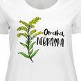 thumbnail image 4 of Inktastic Omaha, Nebraska Goldenrod Flower Women's Plus Size T-Shirt, 4 of 5