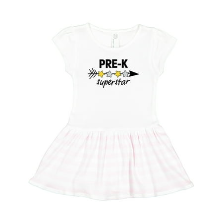 

Inktastic Pre-K Superstar with Arrow and Stars Gift Toddler Girl Dress