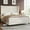 Cream, variant on VANACC Velvet Upholstered Platform Queen Bed Frame with Deep Button Tufted Tall Wingback Headboard,Black