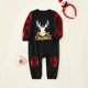 thumbnail image 3 of Conjunto de pijama a juego con estampado de astas y letras navideñas para la familia (resistente al fuego), 3 of 5