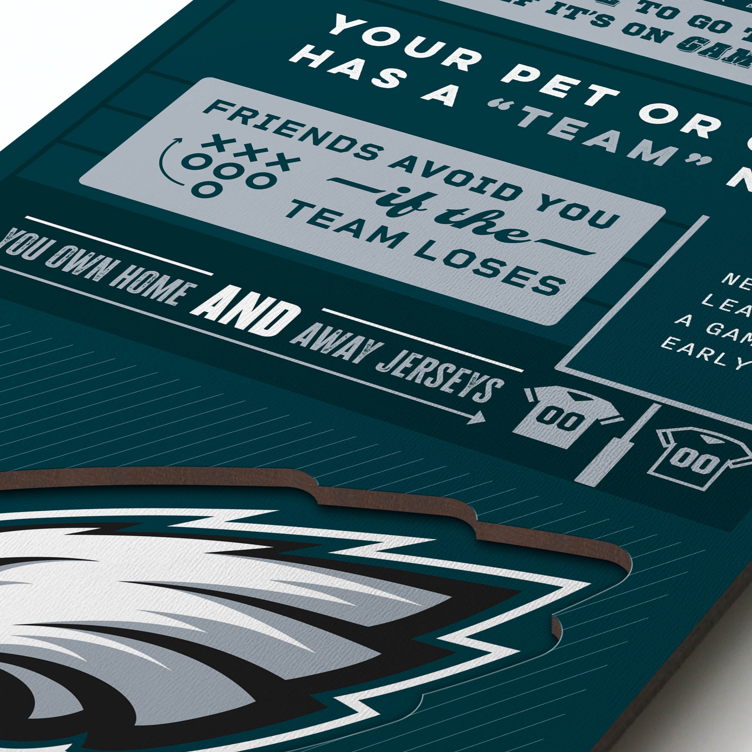 YouTheFan NFL Philadelphia Eagles 3D Top 10 Wall Art