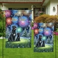 thumbnail image 4 of Happy New Year Cane Corso Family Cheer Winter Midnight Firework Garden Flag 12x18in Double Sided Italian Mastiff Dog Lover Gifts Idea Outdoor Decor - 02025, 4 of 5