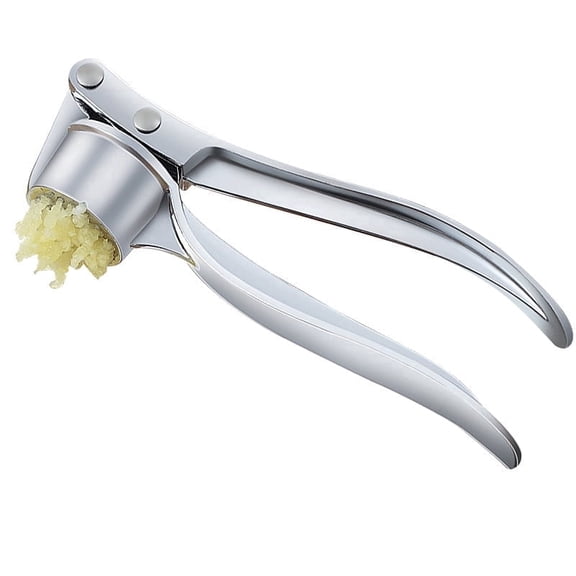 Hnjugfe Stainless Steel Garlic Press, Heavy Duty Crusher & Mincer, Ginger Masher, Easy to Clean Kitchen Tool for Cooking