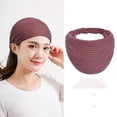 thumbnail image 4 of HongBiTu Ikat Kepala Wanita Renda Kotak-kotak Garis-garis Bunga Headwrap Peregangan Turbante H017, 4 of 4