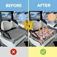 thumbnail image 4 of HUIACONG Printing Christmas Golf Cart Seat Covers Two-Person Anti-Slip Easy to Clean Golf Car Seat Towel Portable Golfs Car Interior Covers Golfs Cart Seats Covers Comfort for EZGO Club Cars, 4 of 7